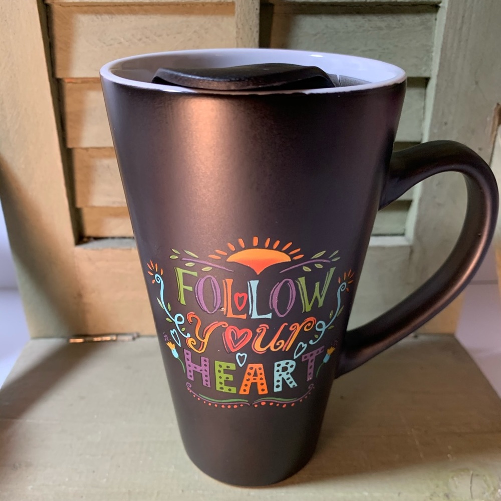 Clay Art Coffee Cup 18oz with lid